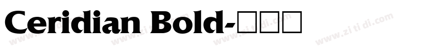 Ceridian Bold字体转换